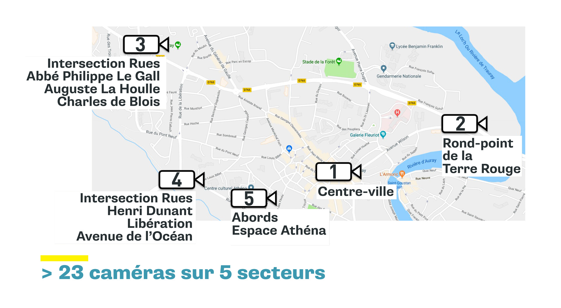 Plan du dispositif de vidéoprotection